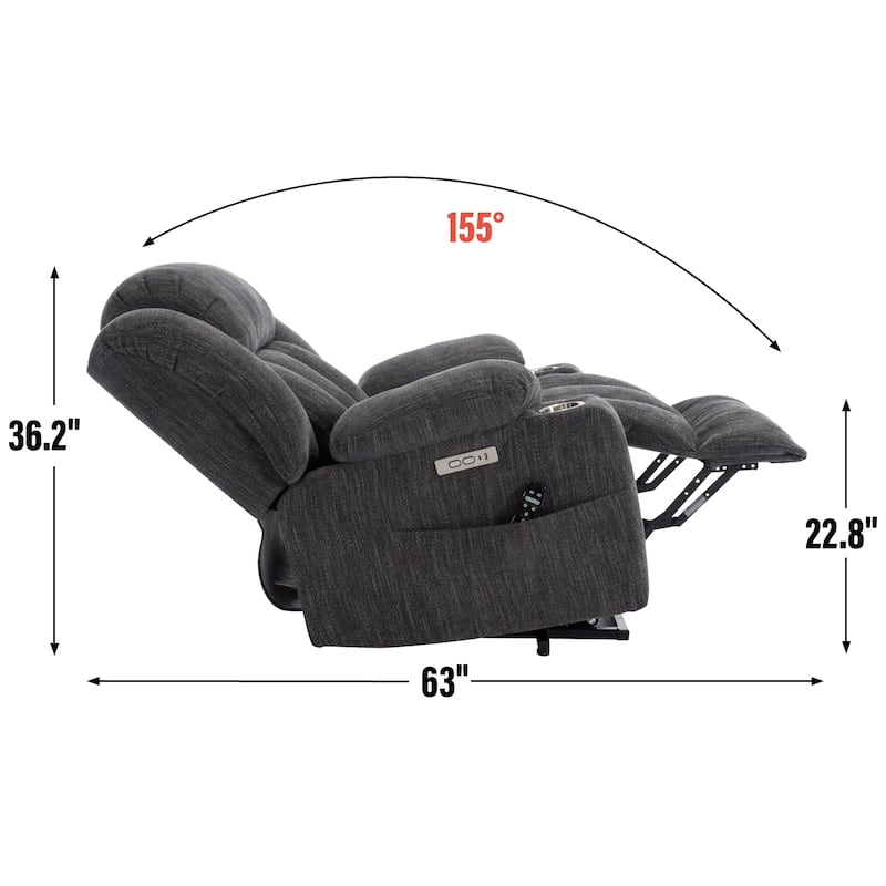 Chenille Power Lift Recliner Chair
