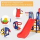 preview thumbnail 5 of 18, Goplus 3 in 1 Junior Children Climber Slide Swing Seat Basketball Hoop