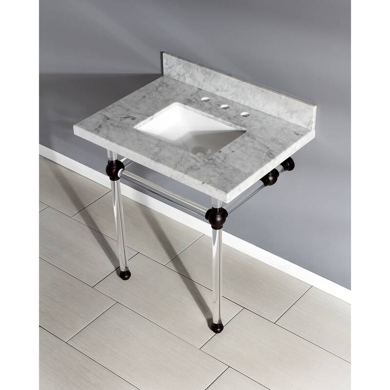 Kingston Brass Templeton 30" Rectangular Marble Wall Mounted Bathroom