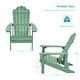preview thumbnail 37 of 55, Bonosuki Faux Wood Outdoor Patio Adirondack Chair