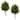 Gymax 2 Pack 24'' Artificial Cypress Topiary Ball Tree Set w/Ground
