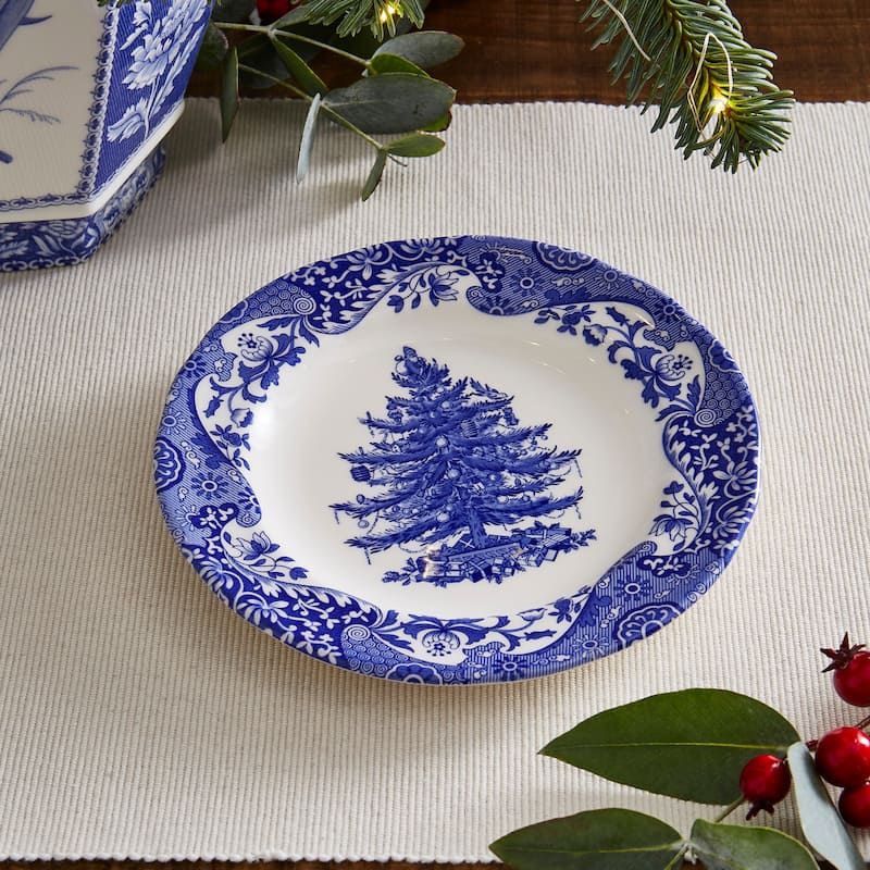 Spode Blue Italian 8 in Christmas Plate