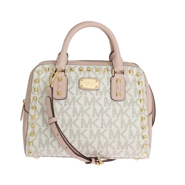 Michael Kors Pink Sandrine Leather Satchel Handbag One Size Michael Kors Pink Sandrine Leather Satchel Handbag One Size