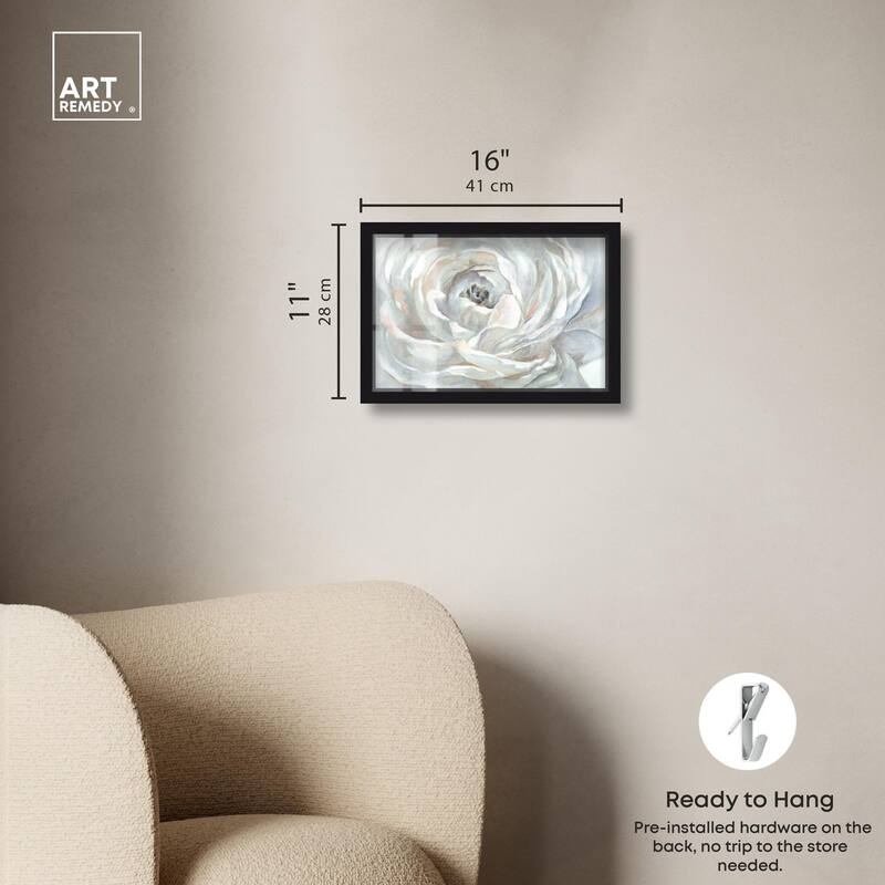 Powdery Peony Shadowbox by Art Remedy