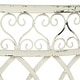 preview thumbnail 25 of 24, SAFAVIEH Outdoor Living Lara Victorian Scroll Iron Kissing Bench - 44" W x 24" L x 30.8" H