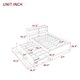 preview thumbnail 8 of 22, Full Size Bed with Twin Trundle, 3 Drawers, Headboard Bookcase, Compact designed for Student & Kids, Bedroom Furniture