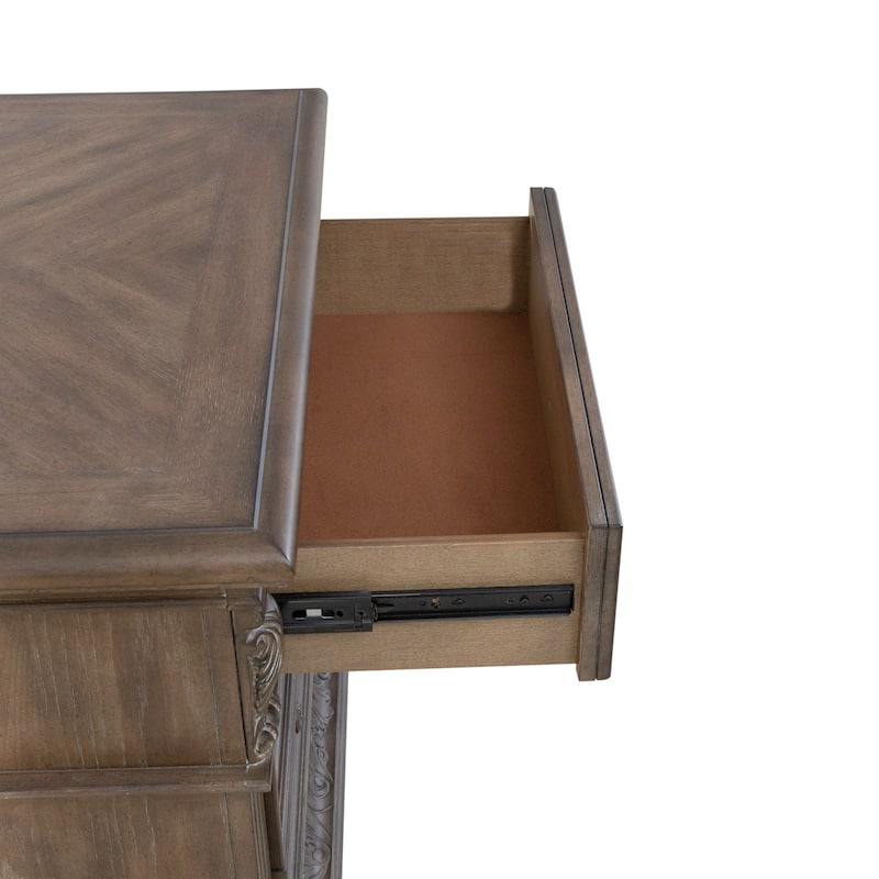 Liberty Furniture Carlisle Court Poster Bed, Dresser & Mirror, Chest, Night Stand - King, Queen