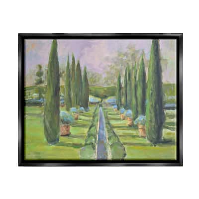 Stupell Elegant Manicured Gardens Landscaped Topiary Greenery Floater Frame, Design by Allayn Stevens