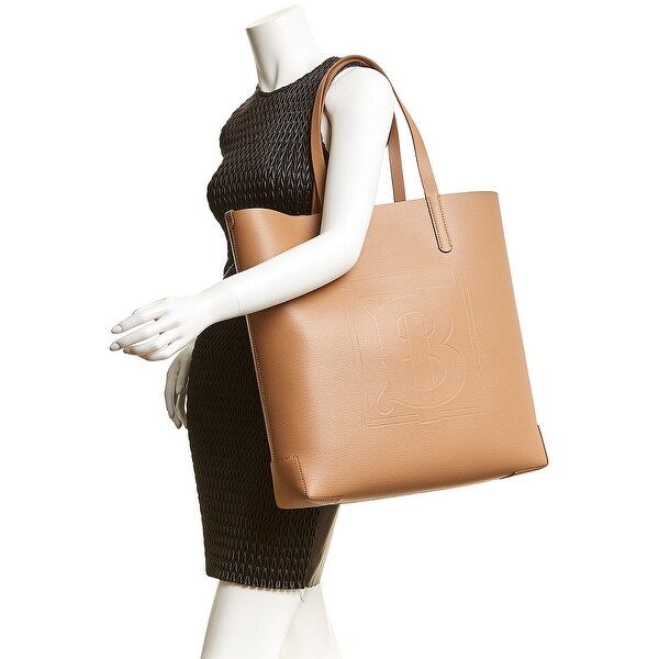 burberry large embossed leather tote