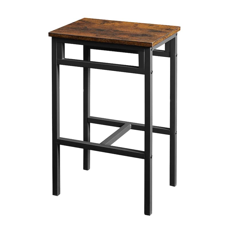 Bar table set 5PC Dinging table set with high stools, structural strengthening, industrial style 43.31 L x 23.62 W x 35.43 H.
