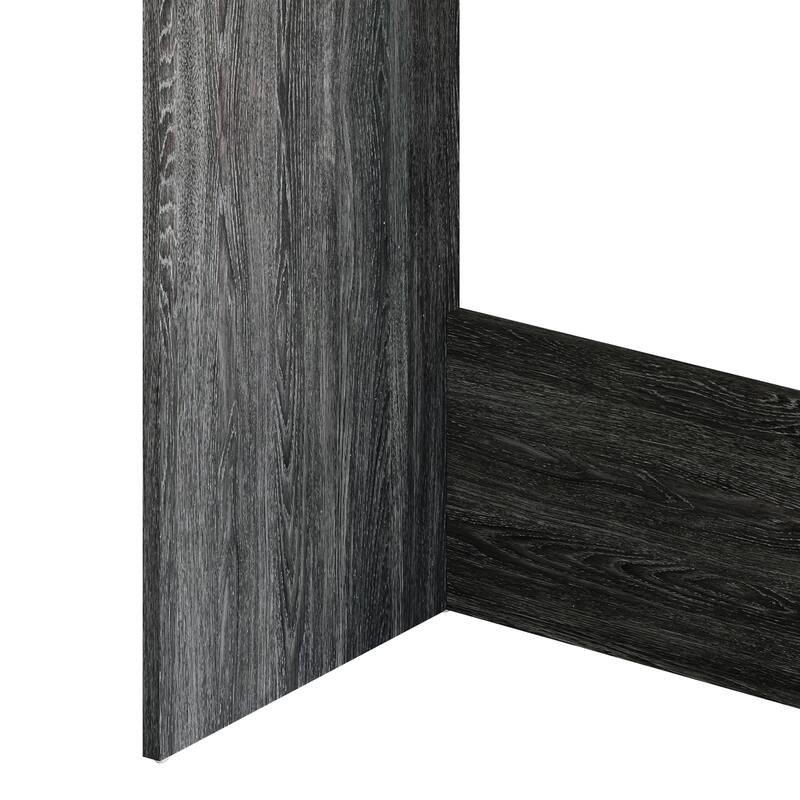 CraftPorch Classic 43 Inch Writing Desk with 3- Open Shelf