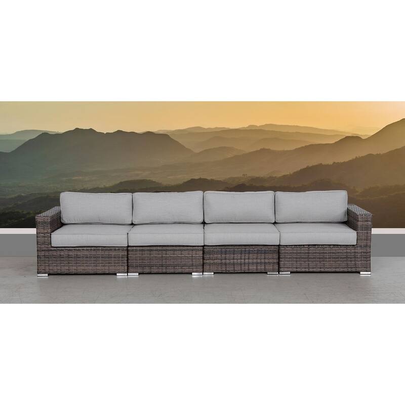 LSI 4 Piece Seating Group with Cushions - Grey
