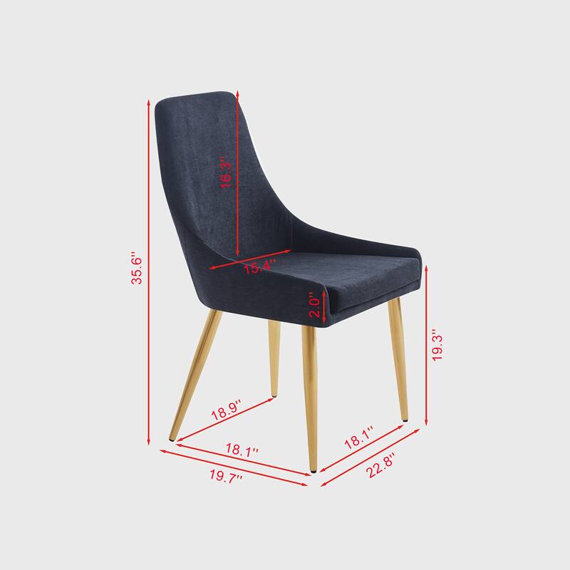 Fabric Dining Chairs Set of 2