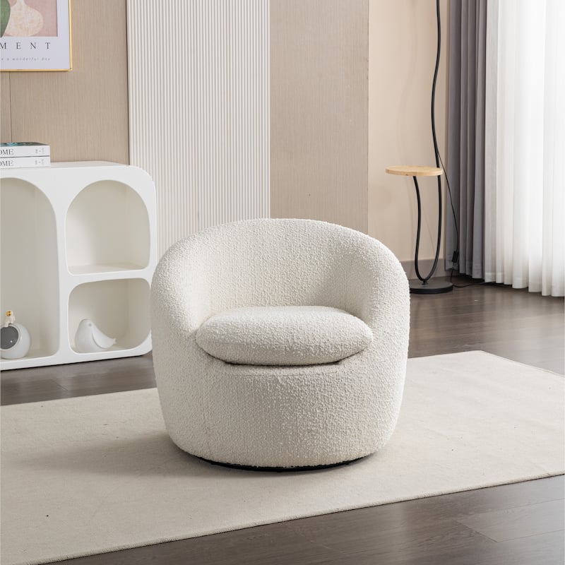 Roundhill Furniture Winnie Modern Swivel Barrel Chair