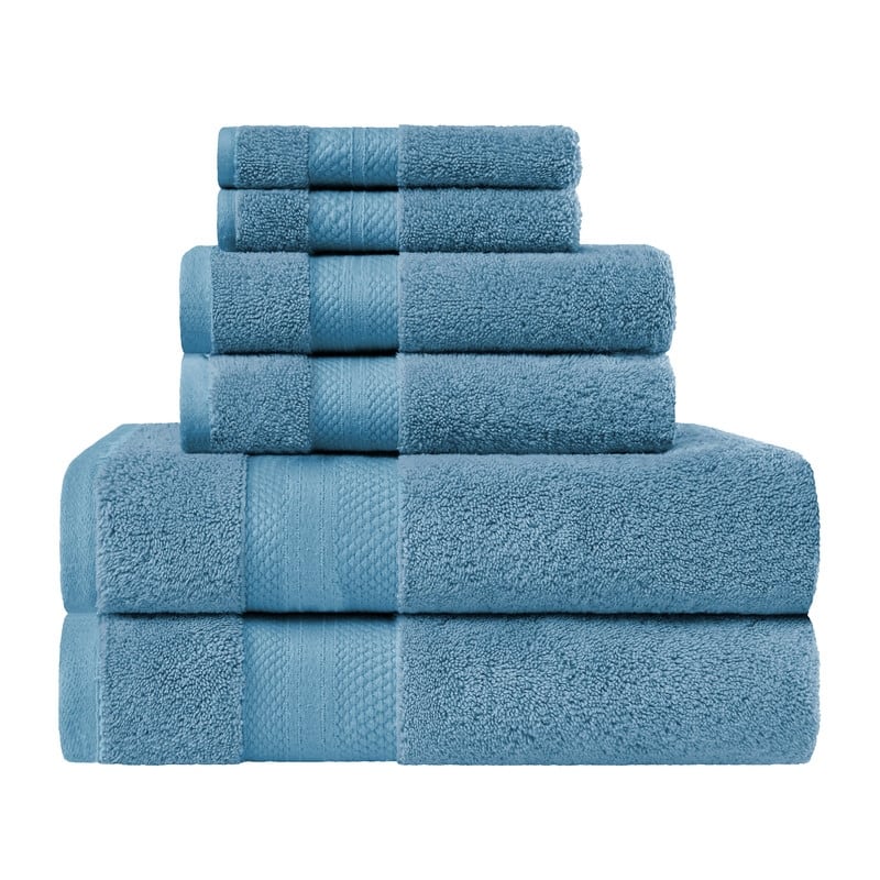 Blue Nile Mills Rio Turkish Cotton 6 Piece Towel Set