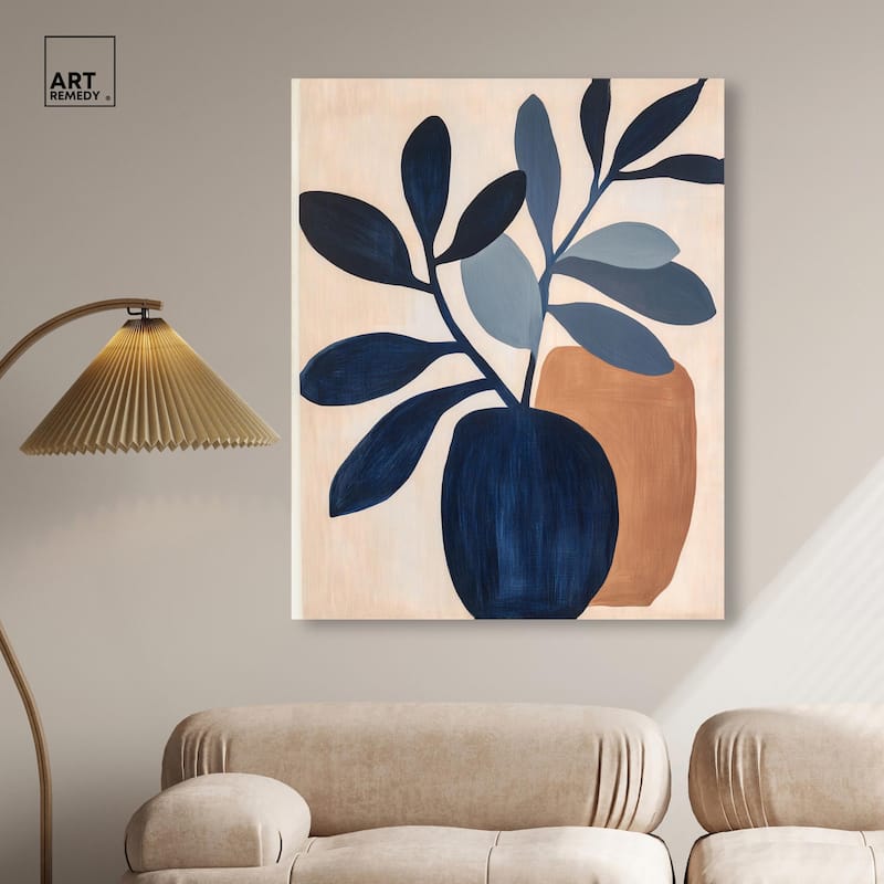 Blue Matisse Jar I Canvas by Art Remedy, Gallery Wrapped