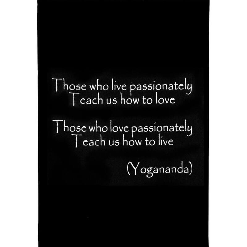 Inspirational Wall Decor Yogananda Banner Art, Inspiring Quote Hanging Scroll, Motivational Message, Thought Saying Tapestry