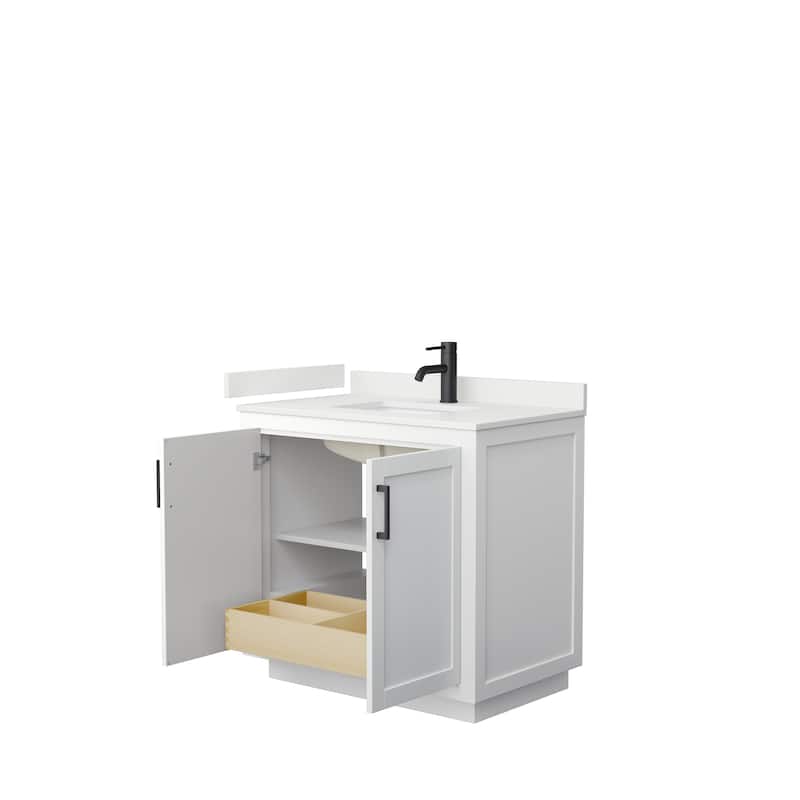 Miranda 36-inch Single Vanity, Quartz Top