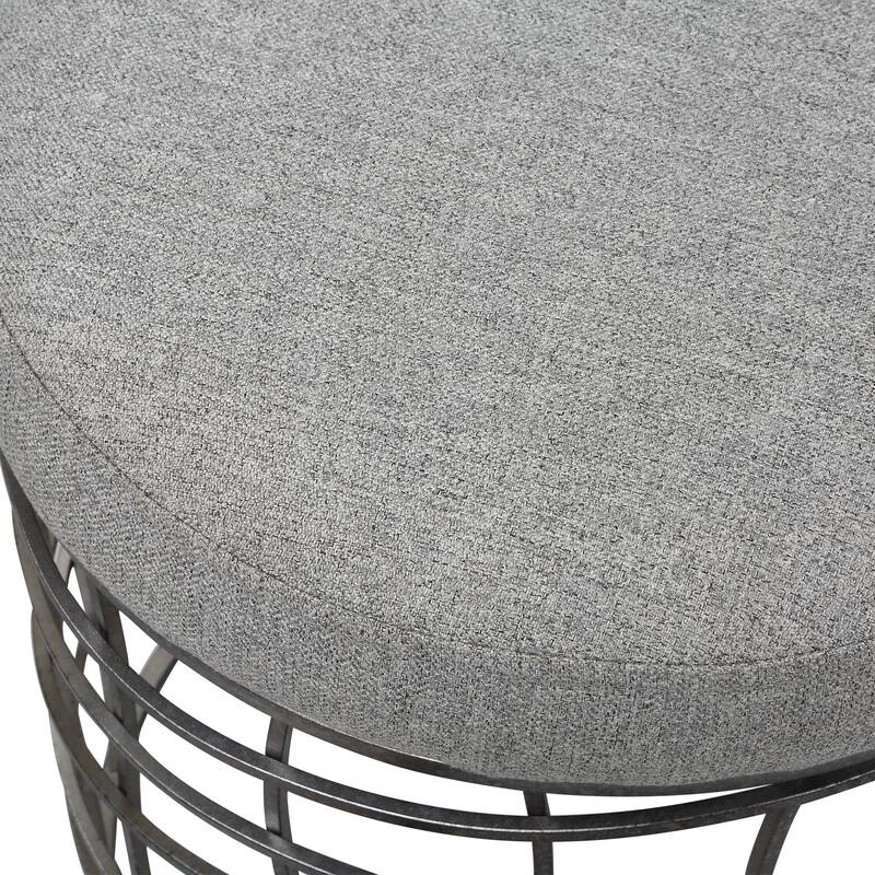 Uttermost Carnival Iron Round Accent Stool - 16 W X 20 H X 16 D (in)