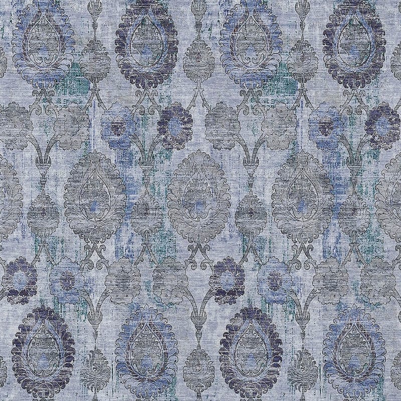 HomeRoots Damask Transitional Rectangle Outdoor Rug