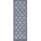 preview thumbnail 60 of 99, Nourison Easy Care Indoor/Outdoor Moroccan Trellis Area Rug 2' x 6' - Denim/Blue