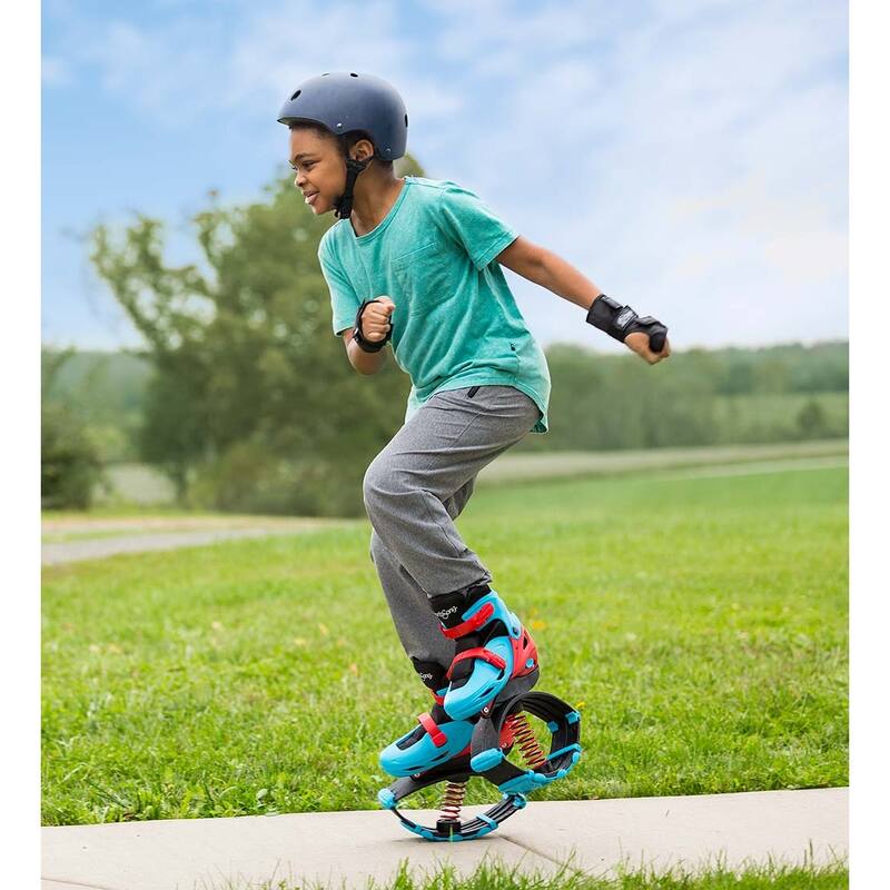 Hearthsong Jump2It Indoor/Outdoor Bouncy Spring Shoes for Kids with Non