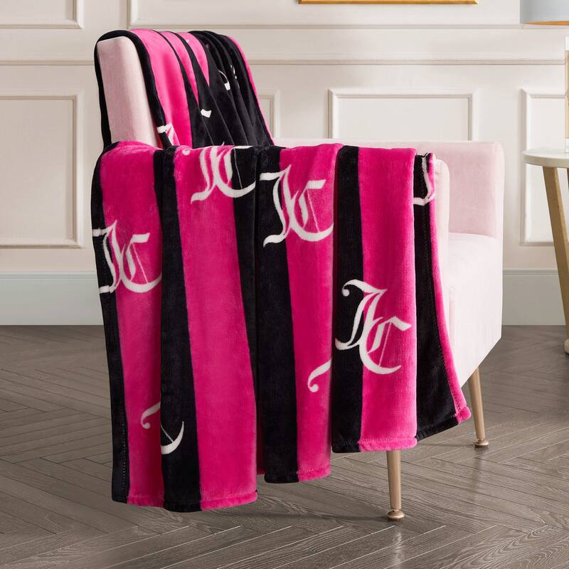 Juicy Couture Cabana 50" x 70" Plush Throws
