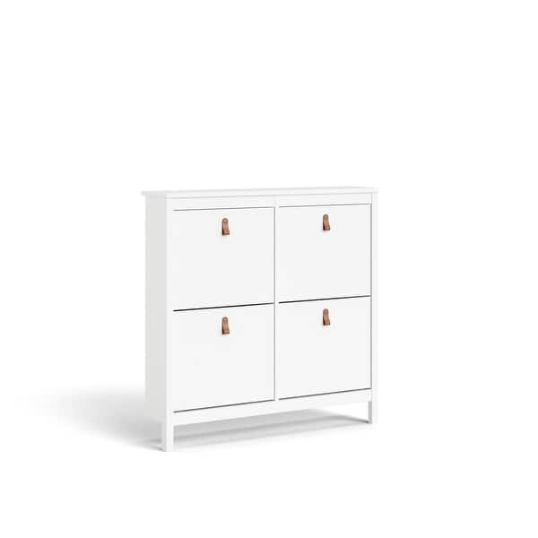 slide 2 of 22, Porch & Den Madrid 4-Drawer Shoe Cabinet White