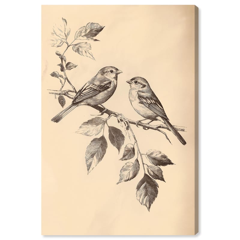 Pair of Finches II Canvas by Art Remedy, Gallery Wrapped - 24" x 36"