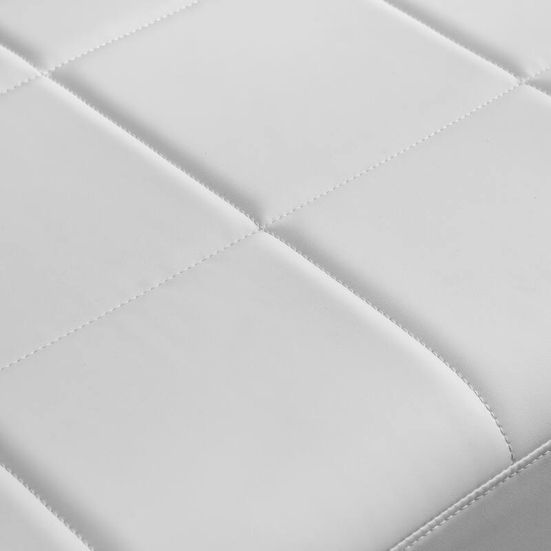 Bonded Leather Loveseat Sofa for Living Room, Accent Love Seats for Small Spaces, 2 Seater Couch Sofa with Metal Arms