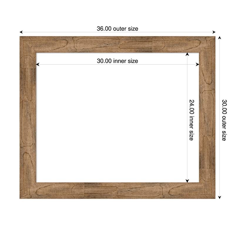 Amanti Art Owl Brown Framed Dry Erase Magnetic Board - 36 x 30 in