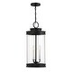 preview thumbnail 5 of 3, Englewood 3-Light Outdoor Hanging Lantern in Matte Black