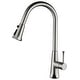 preview thumbnail 2 of 4, Single Handle Pull-out Kitchen Faucet Brushed Nickel