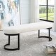 preview thumbnail 2 of 4, Uttermost Infinity Black Bench - 60"W x 19"H x 16"D