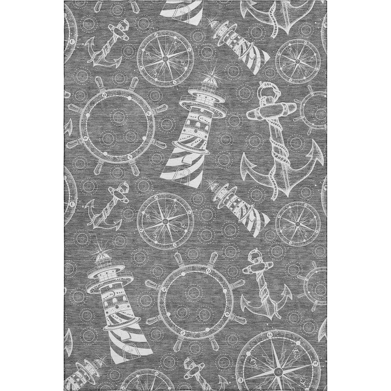 Premium Washable Super Soft Coastal Lighthouse Mayfield Rug