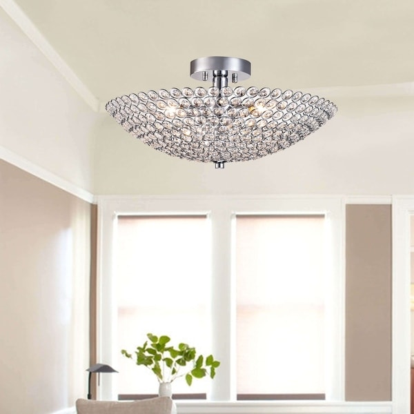 Leila beaded flush mount top