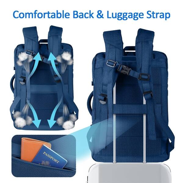 Large Travel Laptop Backpack for Men, 50L Carry On Backpack Flight Approved, Expandable Laptop Bag Water Resistant - Bed Bath & Beyond - 42714352 Large Travel Laptop Backpack for Men, 50L Carry On Backpack Flight Approved, Expandable Laptop Bag Water Resistant - Bed Bath & Beyond - 42714352