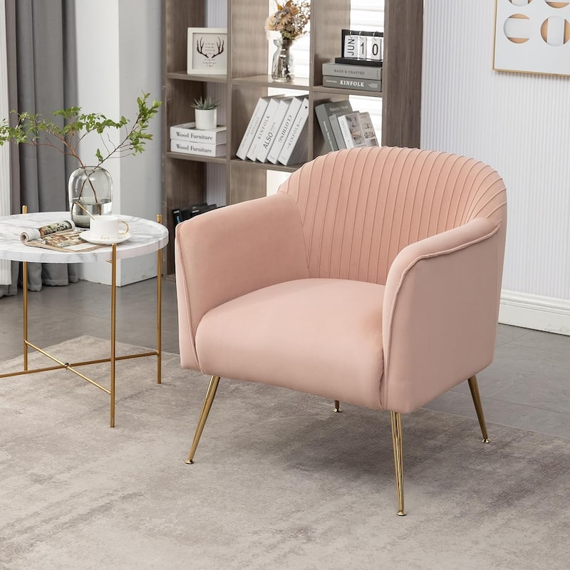 Contemporary Velvet Accent Chairs