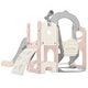 preview thumbnail 48 of 65, 5 in 1 Toddler Slide and Swing Set - Indoor & Outdoor Kids Playground Climber with Telescope - 71.6'' L x 56.3'' W x 45.2'' H