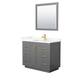 Option Dark Gray, Gold Trim, Giotto Quartz Top
