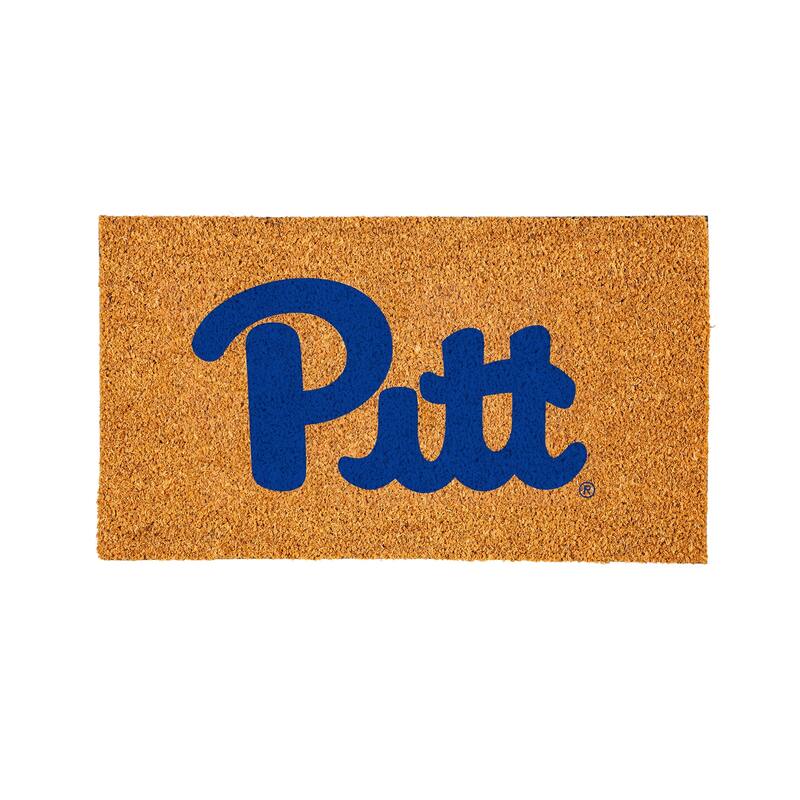 Coir Door Mat, 16"x 28", University of Pittsburgh - 28" x 16"