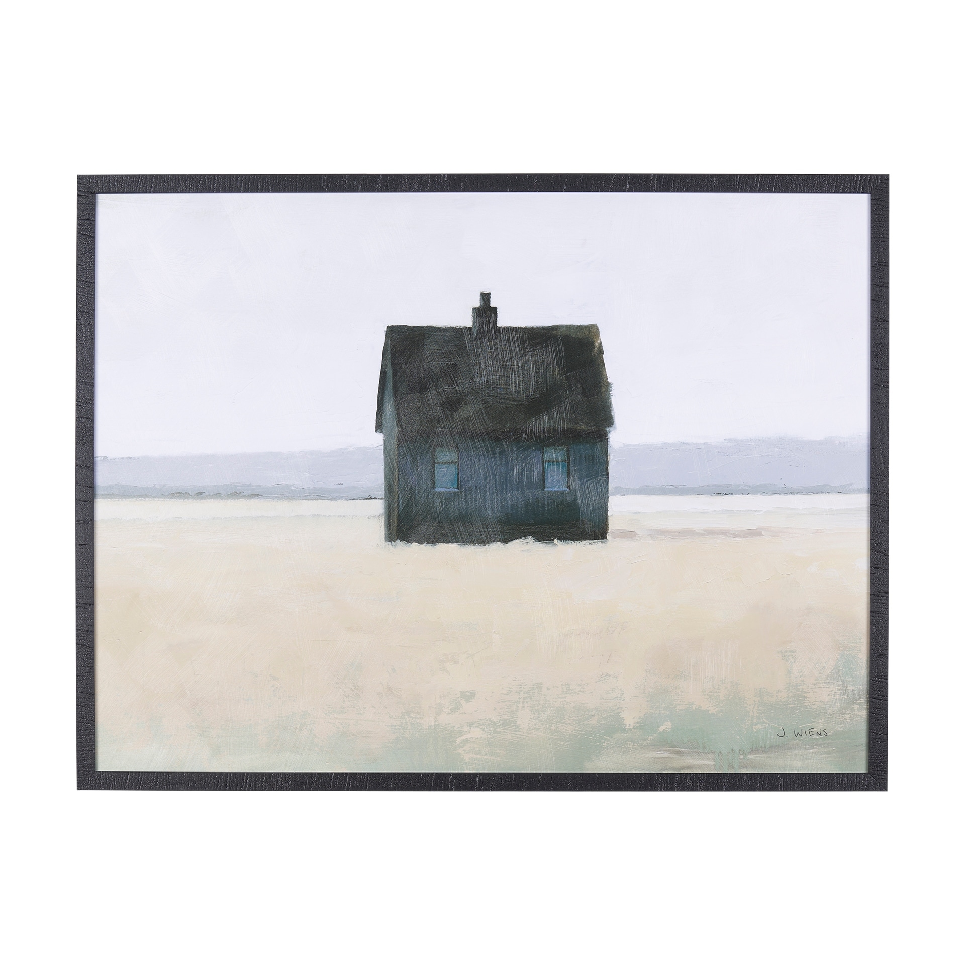 Mercana Lonely Landscape II by Mercana Studio a Hand Embellished Textured Framed Art Print