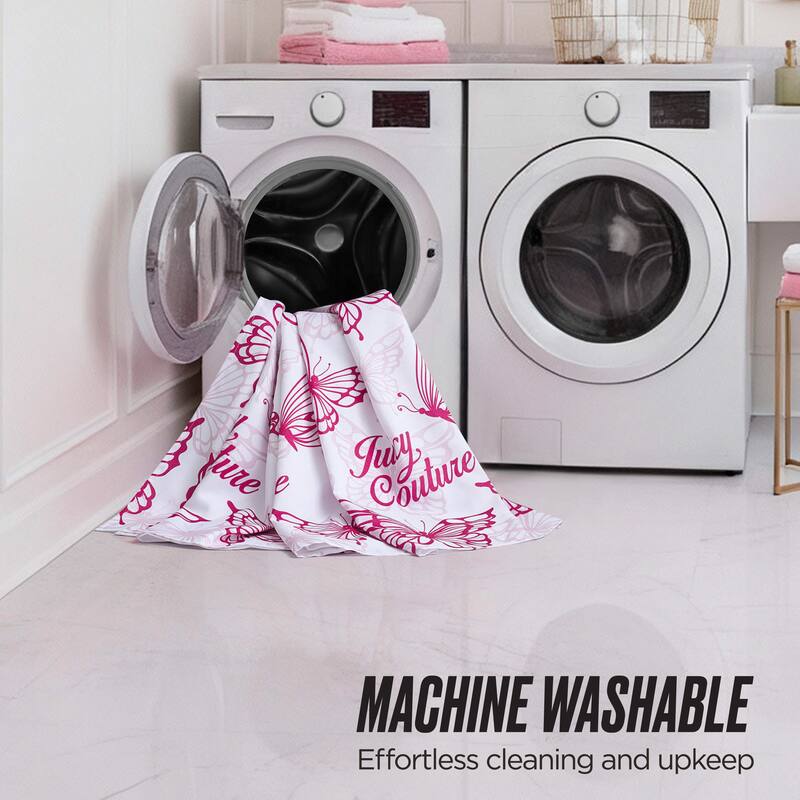 Juicy Couture 13-Piece Shower Curtain and Hooks Set