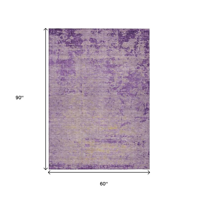 HomeRoots Abstract Transitional Rectangle Outdoor Rug