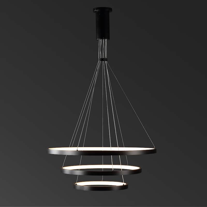 SAFAVIEH Couture Genoveva 3 Tier Chandelier - 32 In W x 32 In D x 22251 In H