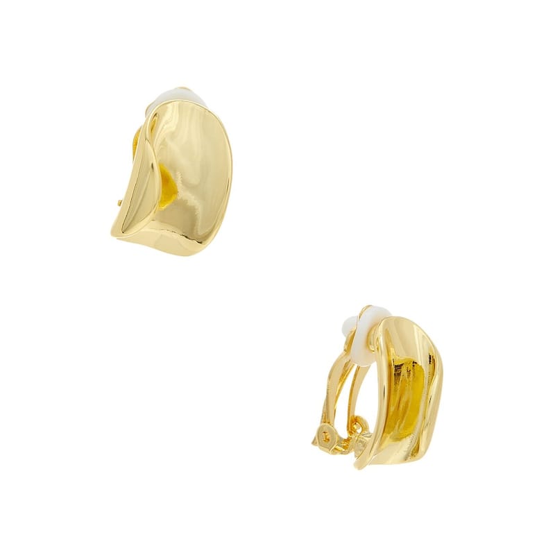 Juvell Gold Plated Brass Fancy Clip Earrings - N/A