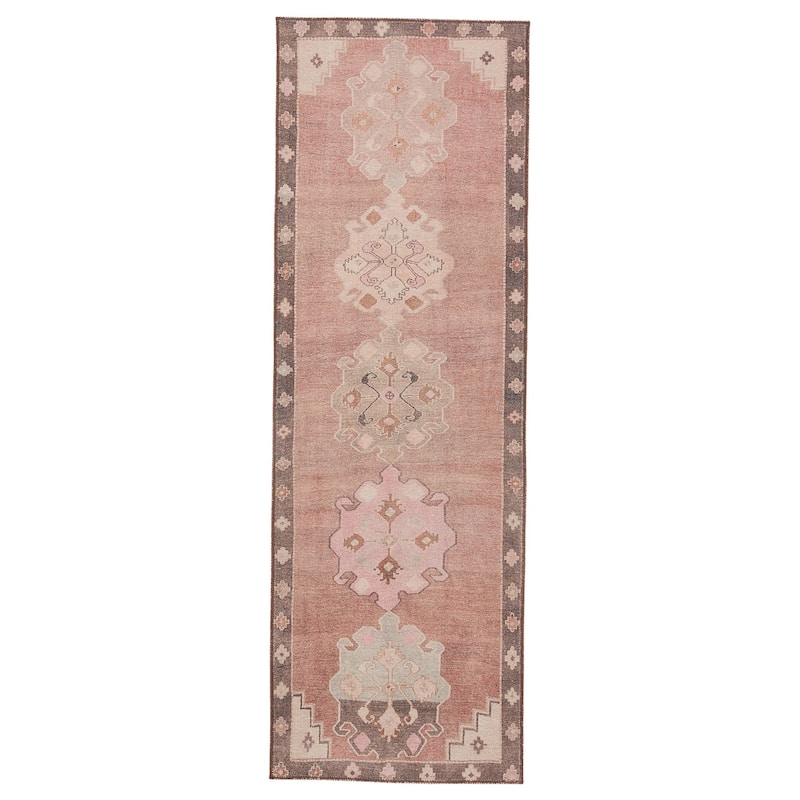 Chilton Medallion Pink/ Brown Area Rug