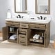 OVE Decors Bailey 60 in. Double sink Bathroom Vanity in Driftwood Oak ...