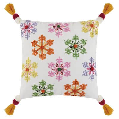 Boho Embellished Holiday Pillow Collection