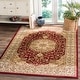 preview thumbnail 12 of 19, SAFAVIEH Lyndhurst Sagit Traditional Oriental Rug 8' Square - Red/Ivory - Square